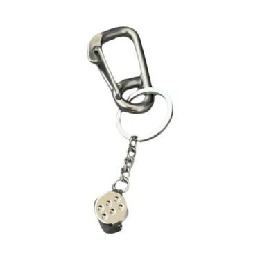 Imagem de Chaveiro Abridor De Garrafas De Cerveja Em Formato De Dado 3D Preto, P