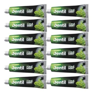Imagem de Creme Dental Dentil Ultra Mint Com Xilitol Sem Flúor, 12 UN