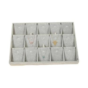Imagem de Bandeja Organizadora De Joias Em Veludo Para Anéis, Pulseiras, Brincos