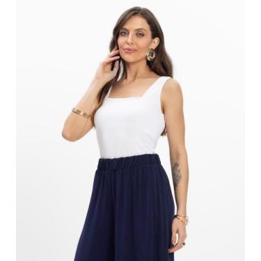 Imagem de Regata Feminina Rovitex Branco, P, Branco