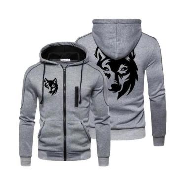 Imagem de Moletom Masculino De Manga Longa Com Capuz E Zíper, Estampa Divertida 