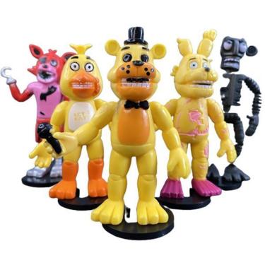 Imagem de Kit 6 Bonecos Bonequinhos Five Nights At Freddy 'S Fnaf Nº7