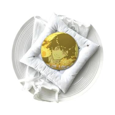 Imagem de Broche De Metal Macio Em Formato De Emblema Amine B-Blues Locks, Pin D