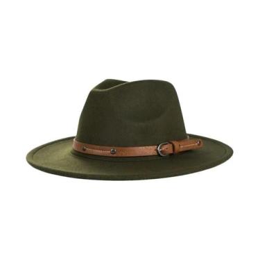 Imagem de Chapéu Fedora De Lã Feminino E Masculino Para Inverno E Outono, Aba Re