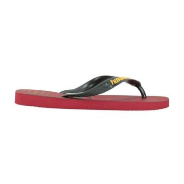 Imagem de Chinelo Masculino Havaianas Top Nations Portugal Preto/Vermelho, Pt, 1