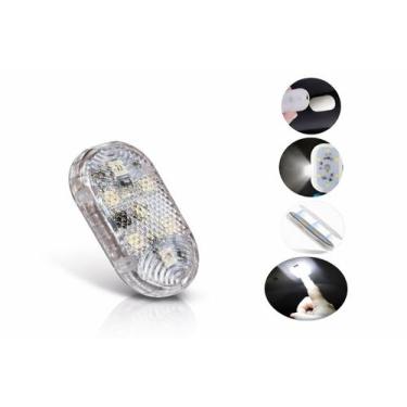 Imagem de Luz Led Interior Carro Recarregável Toque Branca Rgb P/ Teto - RIA VAR