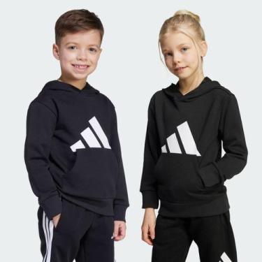 Imagem de Moletom Adidas Essentilas Big Logo Juvenil Preto, 5 ANOS
