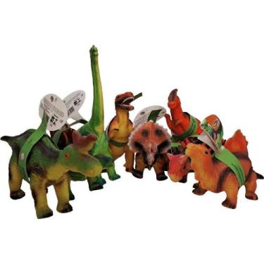 Imagem de Brinquedo Dinossauro de Borracha Dinossauro Soft P em Material Macio e