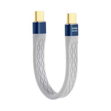 Imagem de Cabo USB4.0 USB C Para Tipo C 40Gbps Carregamento Rápido 240W PD 8K 60