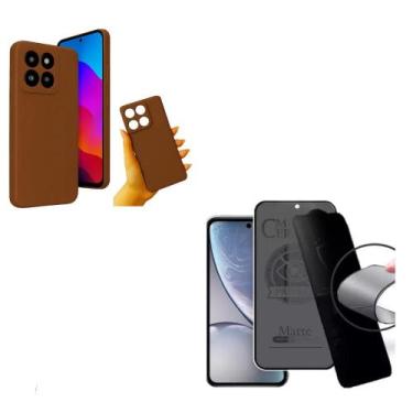 Imagem de Película Fosca Privativa Moto Edge 60 Pro + Capinha Silicone Case Avel