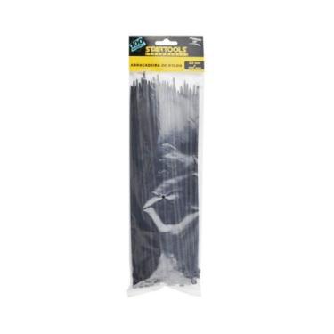 Imagem de Abraçadeira de Nylon 25cm x 3,6mm com 100 Unidades - Preta - STARTOOLS