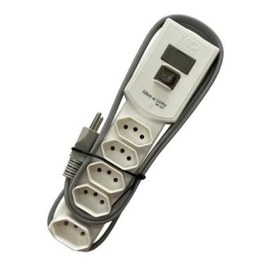 Imagem de Filtro de Linha Bivolt Régua MG-3001 Cabo 1,5 Metro Branco MarGirius