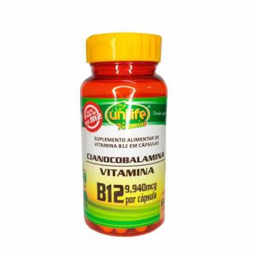 Imagem de Vitamina B12 Cianocobalamina Unilife 60 Cáps
