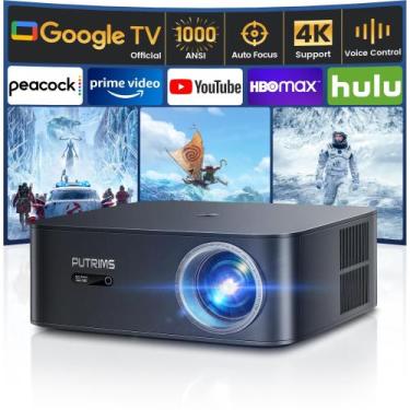 Imagem de Projetor inteligente PUTRIMS K12 1000 ANSI Lumens 4K WiFi 6
