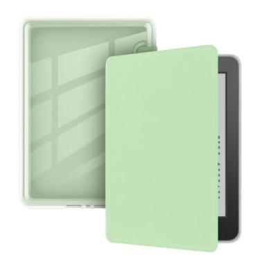 Imagem de Capa aveludada e fundo acrilico para Kindle Paperwhite 7 - Genérica