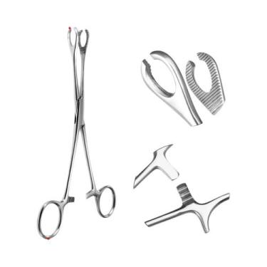Imagem de Pinça Profissional De Aço Inoxidável 316L Para Piercing Corporal: Nari