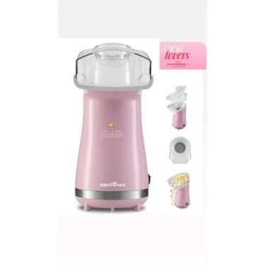 Imagem de Pipoqueira Rosa Britânia Poplite Inox Rosa127V/220V, 110V