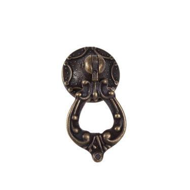 Imagem de Puxador Colonial Bronze Móveis Antigos Luiz Xv Vintage 16 Un