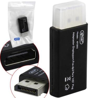 Imagem de Adaptador Conversor DisplayPort para HDMI - (DisplayPort M X HDMI F)