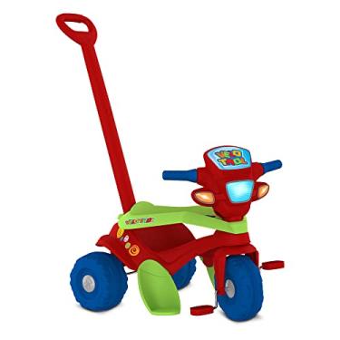 Imagem de Bandeirante Triciclo Velotrol Passeio e Pedal, Cor: Multicor, Tamanho: Medio