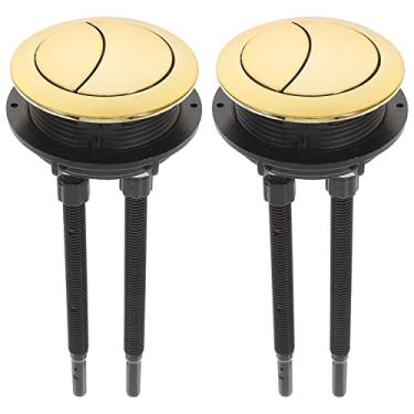 Imagem de 2 Unidades Botão Do Tanque Do Banheiro Kit De Válvula De Banheiro Botões De Tanque De Banheiro Válvula De Descarga Botão Do Banheiro Válvula De Água Abdômen Botão Lateral