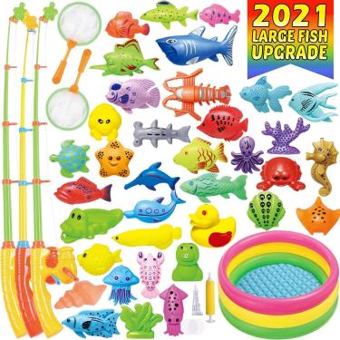 Brinquedos de verão brinquedos de pesca magnética para crianças jogos de  água jogo de piscina para
