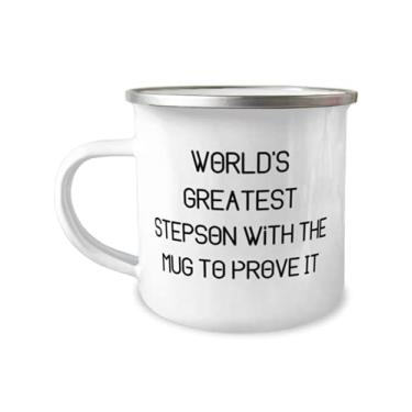 Imagem de Presentes divertidos, o melhor passo do mundo com a caneca para provar, Stepson Caneca de 355 ml do pai