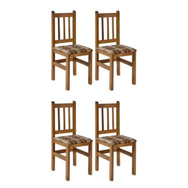 Imagem de Conjunto com 4 Cadeiras Di Marzio Marrom