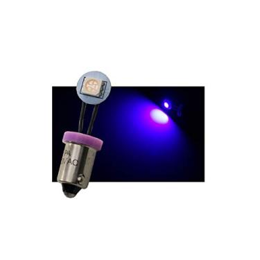 Imagem de PA Lâmpada LED 10x não fantasma LED arcada pinball máquina #44 #47 Ba9s 6,3 V 1 SMD dobrável visão lateral lâmpada flexível fio (roxo)