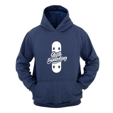 Imagem de Moletom Masculino Canguru Flanelado Skate Boarding Estampado