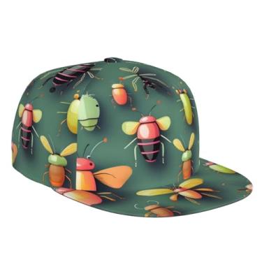 Imagem de Boné de beisebol sarja boné ajustável tamanho baixo chapéu para homens mulheres insetos Atlas preto, Preto, One Size-Large