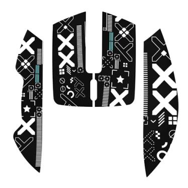 Imagem de ATTACK SHARK Fita antiderrapante para mouse para jogos sem fio Superlight, ajuste universal, resistente ao suor, alças laterais elásticas, aplicação sem esforço, design ultrafino (0,5 mm/0,02 pol.) -