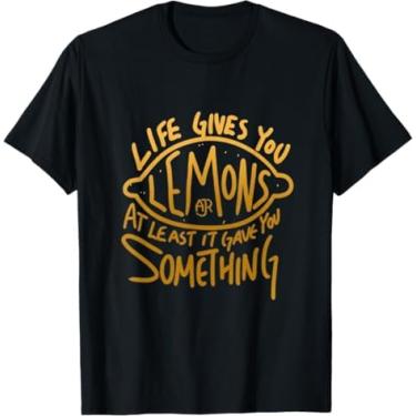 Imagem de Camiseta Live Gives You Lemon Air at Least it gave You Something, Preto, XGG