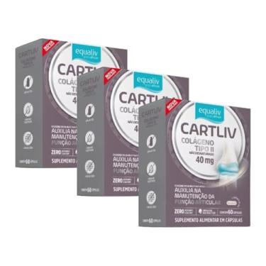 Imagem de Kit 3un Cartliv Colágeno Tipo 2 Equaliv 60 Cápsulas