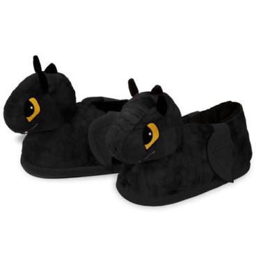Imagem de Pantufa chinelo de quarto solado emborrachado dragão 39-41 - Importway