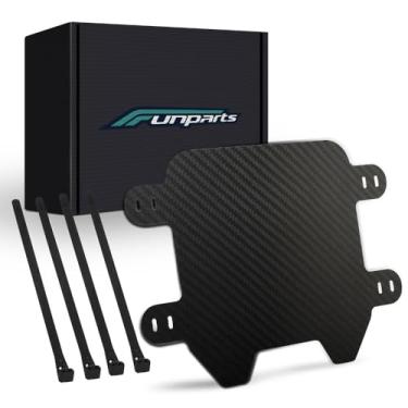 Imagem de Funparts Placa de licença de número de fibra de carbono para Sur Ron Surron LBX Talaria Sting MX3/R MX4 Talaria XXX E Ride Pro SS Segway X260 X160 Electric Dirt Bike Preta