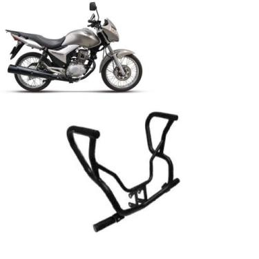 Imagem de Protetor Carenagem Titan 2013 2014 2015 Preto Com Pedaleira - MA Motos