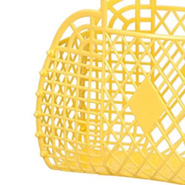 Imagem de Cesta de Armazenamento Oca de Plástico Dobrável Portátil Saco Reutilizável para Brinquedos de Compras de Praia Em Casa (250x110x220mm/9,84x4,33x8,66 pol.)