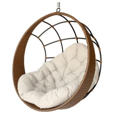 Imagem de Cadeira Balanço Ninho Suspenso de Fibra com Almofada Impermeável - Ace