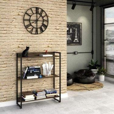 Imagem de Estante para Livro Industrial 3 Prateleiras 104cmx80cm - Compace