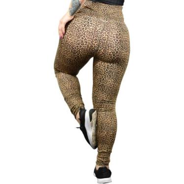 Imagem de Legging Fitness Para Academia R70 - Fanáticos Por Cintas, Onça, G, Fem