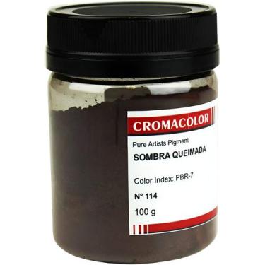 Imagem de Pigmento Artistico Puro Cromacolor 114 Sombra Queimada 100g