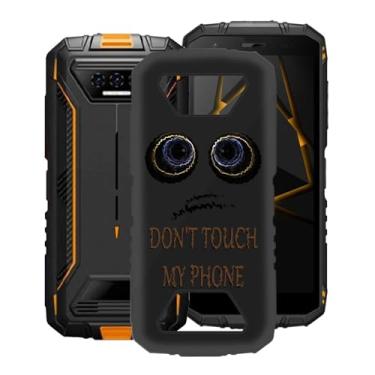 Imagem de KJYFOANI Capa para Doogee S41T, capa preta à prova de choque, capa de proteção antiarranhões com queda de 360°, capa de telefone de silicone macio ultrafina e fina para Doogee S41T (5,5 polegadas) -