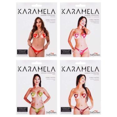 Imagem de Karamela Conjunto Comestível G Hot Flowers, Menta
