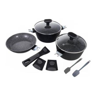 Imagem de Jogo 3 Panelas In Versat Cook Black - Mimo Style