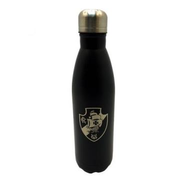 Imagem de Garrafa Cantil Inox Vasco Preta 750 ML - 7183 - CEBOLA BRINDES