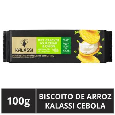 Imagem de Biscoito de Arroz Importado, Kalassi, Cebola, Pacote 100g