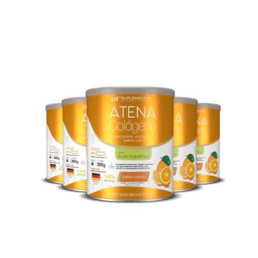 Imagem de 5x colágeno atena verisol+ácido hialurônico sabor laranja - HF Supleme