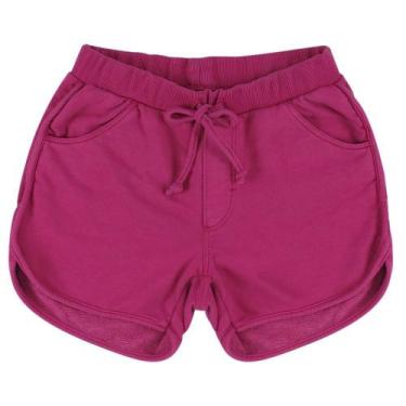 Imagem de Shorts Look Jeans Moletom Collor - PINK - 10, 10, Pink
