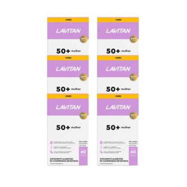 Imagem de Kit 6x Vitamina Lavitan 50+ Mulher 60 Comprimidos - CIMED